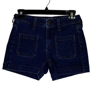 Universal Thread Demin Short Belt Loops 4 Working Pockets Zipper Closure Size 24